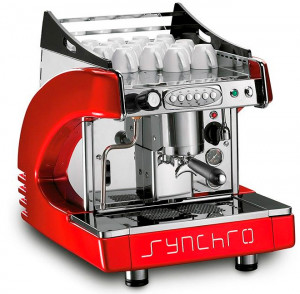 Кофемашина Royal Synchro T2 1GR Automatic Boiler 4LT Vibration pump черно-красная